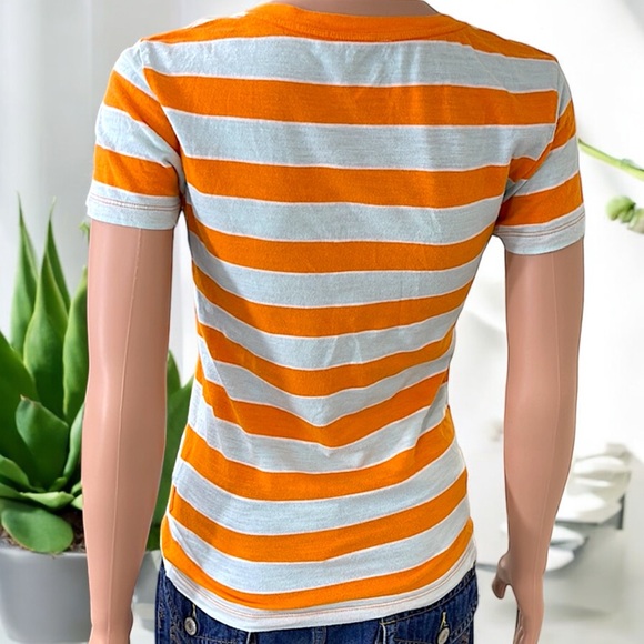 Nike The Athletic Dept. Orange & Gray Striped Tee - Picture 11 of 15